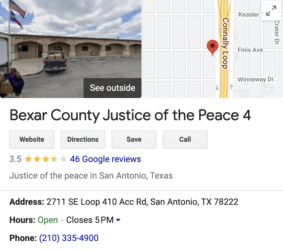 Reviews - Bexar County Justice of the Peace Precinct 4 Traffic Court